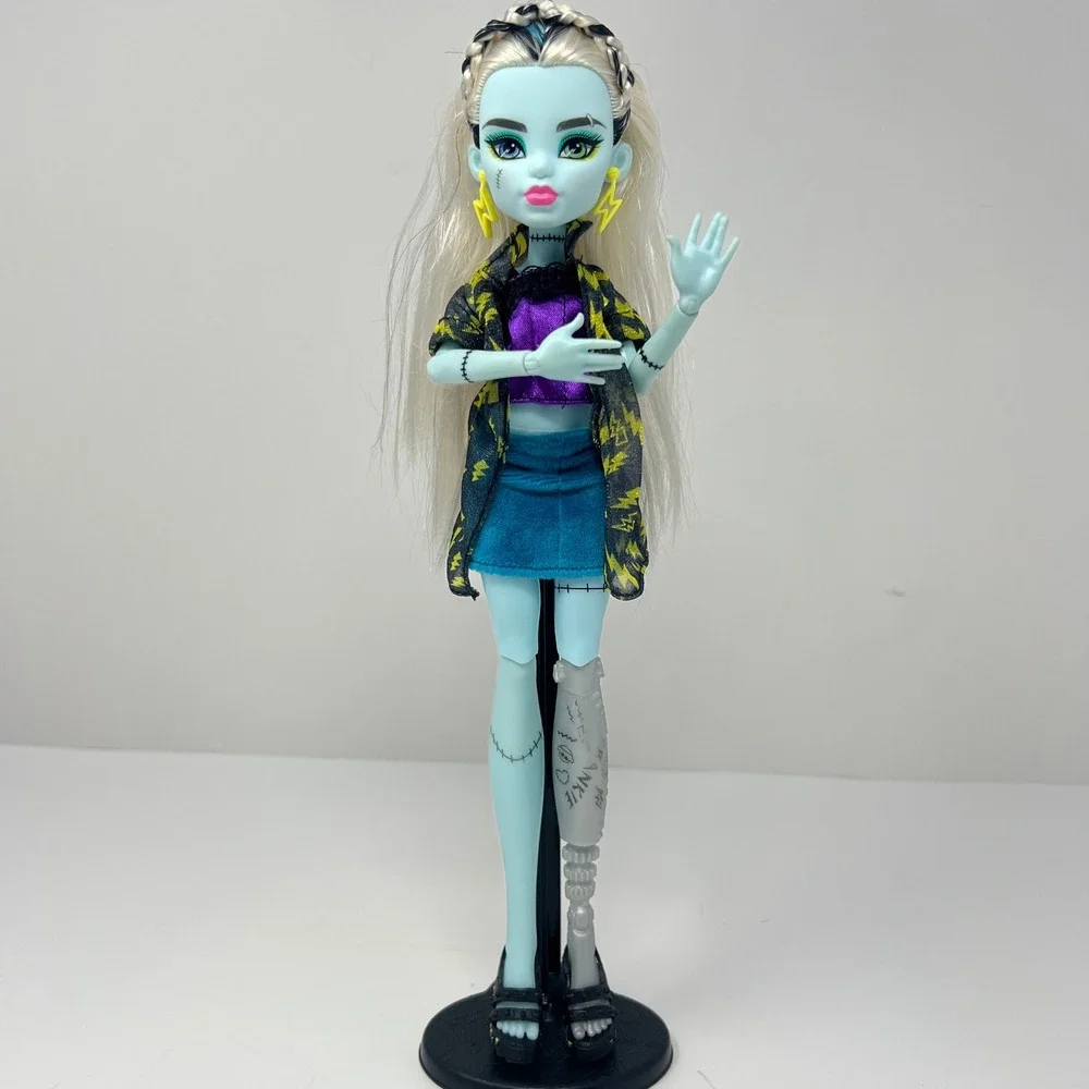 Monster High Frankie Stein G3 Doll Blue Purple Lightning‎ Bolt Fashion 2022